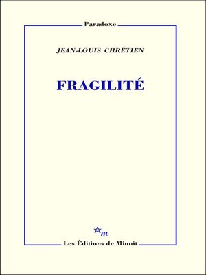 cover image of Fragilité
